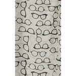 Forever 21 Eyeglasses Print Blouse Womens Small White Black Optical Glasses Spectacles Photo 5
