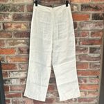 Monday Swimwear Hamptons White Linen Crop Pants Size XS Photo 3