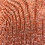 Joseph A . Silk/Metalic Cardigan Women L Orange Retro Classic Old Money Y2K NWT Photo 7