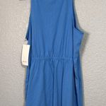Lululemon  Organic Cotton Cinched Waist Dress in pool party blue size XL Photo 5