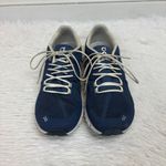 On Cloud 5 Running Lace Up Sneakers Denim/White Women's Size 8.5 Blue Photo 2