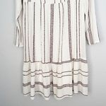 𝅺NWT BIANCOGHIACCIO Italia Linen Blend Striped Dress Small Photo 8