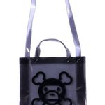 NWT RARE BAPE A Bathing Ape Milo Pirate Store Tote Bag Gray | Clear PVC Photo 0