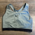 Nike Dri Fit Women’s Grey Racerback Athletic Sports Bra Size XL Photo 0
