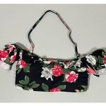 Vince Camuto Off-the-Shoulder Rose Floral Ruffle Bikini Top Swimwear Size S 🌹✨ Photo 1