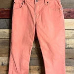 Levi's Levi Strauss Signature Peach Denim Crops Size 6 Photo 0