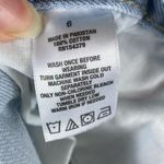 Aeropostale  Light Wash Distressed Denim Lace Hem Cheeky Shorts Photo 5