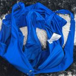 Tahari  Royal Blue Women’s One-Piece Lace Front Swimsuit, Large Photo 2