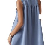 Anthropologie Daily Practice Active Mini Halter Dress Blue Size XL NEW Photo 2