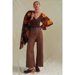 Anthropologie Conditions apply deep v floral blouse Photo 1