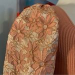 On Twelfth  12th Fitted Puff Textured Sleeve Blush Pink Pullover Sweater Size M Photo 2