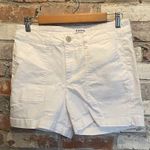 D. Jeans  Classic White Large Pocket Shorts Size 8 Photo 0