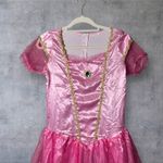 Princess Peach Costume Dress Long Pink Gold Trim Halloween Cosplay Size L Mario Size L Photo 2