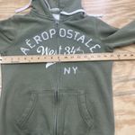 Aeropostale Y2K Embroidered Spell Out Zip Up Hoodie Sz Medium Skater Grunge Green Photo 14
