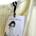 NWT Favorite Daughter The Lovesick Ruffle Strap Midi Dress in Ivory Size 14 Yellow Photo 6