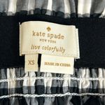 Kate Spade Broome Street Black and White Gingham Off Shoulder Top Size XS Photo 8