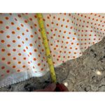 Anthropologie  Moulinette Soeurs Size 8 Silk Orange Polka Dot Fit & Flare Dress Photo 13