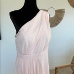 David's Bridal  One-Shoulder Pink Dress Photo 9