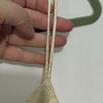 Vintage Badgley Mischka 90's Y2K Cocktail Dress Cream White Gold Brocade Size 6 Photo 2