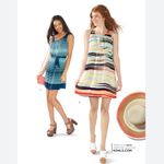 Speechless 90 Speeckless Multicolored Stripes Sleeveless Flowy Dress Size Small Photo 2