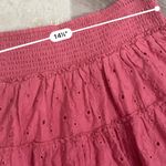 American Eagle hot pink tiered mini skirt Photo 2