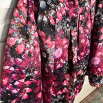Ted Baker Black and Pink Floral A-Line Skirt Photo 1