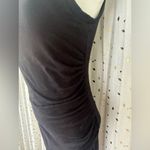 Guess Women's Little Black Bodycon Ruched Faux Wrap Mini Tank Sexy Dress XS Photo 5