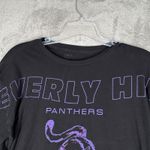 John Galt  Shirt Womens One Size Washed Black Purple‎ Panther Raglan Tee Casual Photo 3