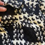 John Paul Richard Black & White Plaid Textured Cropped 3/4 Length Sleeve Jacket Photo 9