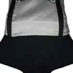 Jessica McClintock Vintage  Formal Prom Dress Size‎ 10 Black & Grey Made In USA Photo 2