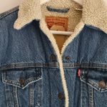 Levi's Ex-Boyfriend Sherpa Trucker Denim Jacket Addicted To Love Sz XS Photo 7