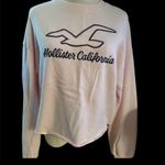 Hollister  pink cropped crewneck long sleeve sweatshirt: Size S Photo 2