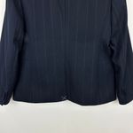 J.Crew Petite One Button Blazer Navy Pinstripe Classic Minimalist US 10P NWT Photo 10