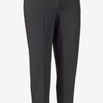 Chico's Size 0.5 US S 6 Houndstooth Knit Straight Ankle Pants Dark Heather Grey Photo 0