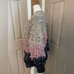 Kori  America Plus open front long sleeve color block knit cardigan, size 1X/2X. Photo 4