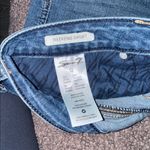 Seven7  Women's Frayed Hem Jean Shorts - Blue Photo 4