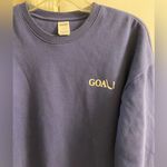 PINK - Victoria's Secret Victoria’s Secret pink navy blue crewneck sweatshirt goal hockey Large NWT Photo 2