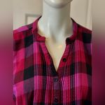 PINK - Victoria's Secret PINK Y2K Victoria's Secret Red and Black Plaid Shirt Size Large Photo 5