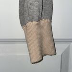 Monrow Neutral Colorblock Crew Neck Sweater Gray Size M Photo 7