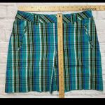 Liz Claiborne Women’s Lizgolf Blue Black Plaid Skort Size 10 Photo 3