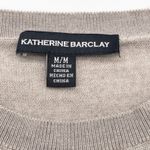 Katherine Barclay  Womens Merino Wool Sweater Size M Neutral Minimal Quiet Luxury Photo 6