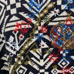 ASTR  Aztec Print Black And Tan Open Back Dress Photo 2