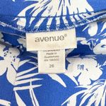 Avenue Plus Size 26 Shorts Blue White Hibiscus Floral Print Tropical 13 Inch 138 Photo 10