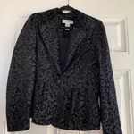 Sag Harbor -‎  black floral blazer/jacket long sleeves Size 10 Photo 1