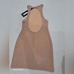 Pretty Little Thing Tan Bright Fitted Ribbed Tank Dress New Photo 3