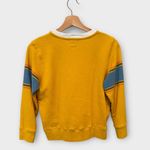 MOTHER The 3/4 Sleeve Sweatshirt Koozie Bon Voyage Shirt Size Small Yellow Photo 3