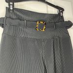 Beach Riot  Sport Leggings Size Medium Black Ribbed Belted High Waist Sport Belt Photo 2