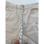 ZARA  Cream Button Fly High Rise Denim Jean Shorts Sz 6 Casual Summer Women’s Photo 7