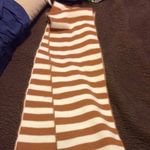 Burnt Orange and White scarf Photo 1