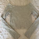 Brandy Melville  grey off the shoulder top Photo 2